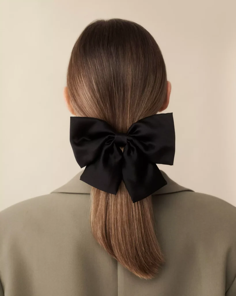 Luare, silk bow for hair, silk ribbon for hair, 100% silk bow, tik tok hairstyle, luxury hair bow designer